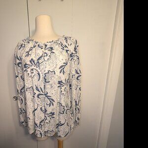 Floral & Vine  Boho Flowy Blouse NWT Sz M